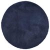vidaXL Teppich Shaggy Hochflor NAVARRA Marineblau 160x160 cm Polyester