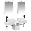 vidaXL Badezimmerschrank-Set 5 pcs Wei&szlig; 50 x 14,5 x 70 cm
