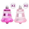 vidaXL 108-tlg. Weihnachtskugel-Set Wei&szlig; und Rosa