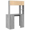 vidaXL Schreibtisch Graues Sonoma 91 x 50 x 149 cm Holzwerkstoff