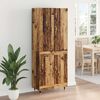 vidaXL Highboard Wandmontiert Altholz 69,5 x 34 x 180 cm Holzwerkstoff