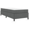 vidaXL Boxspringbett Dunkelgrau 90 x 190 cm Stoff