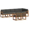 vidaXL Outdoor-Sofagarnitur 8 Stk. Natur und Anthrazit