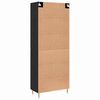 vidaXL Highboard Schwarz Eichen-Optik 69,5 x 34 x 180 cm Holzwerkstoff