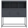 vidaXL Sideboard Anthrazit 100,5x39x107 cm Stahl