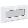 vidaXL Kellerfenster RISOR 80 x 40 cm PVC und Glas Wei&szlig;