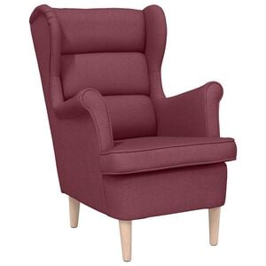 vidaXL Sessel Weinrot 74x84x100 cm Stoff