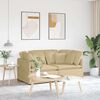 vidaXL Modulares Sofa mit Kissen Cordstoff Graugr&uuml;n