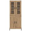vidaXL Highboard Artisan-Eiche 69,5 x 34 x 180 cm Holzwerkstoff
