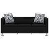 vidaXL Sofa-Set Kunstleder 3-Sitzer und 2-Sitzer Schwarz