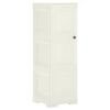 vidaXL Kunststoffschrank 40x43x125 cm Holzdesign Vanilleeis
