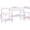 vidaXL TV-Schrank Räuchereiche 117x35x52 cm Holzwerkstoff