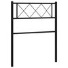 vidaXL Ersatz-Kopfteil Metall Schwarz 107 cm