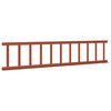 vidaXL Dachschneeschild Rot 600 x 2,5 x 20 cm Stahl