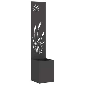 vidaXL Garten Sichtschutz-Leinwand Schwarz 32 x 150 cm