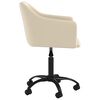 vidaXL Esszimmerstuhl Drehbar Creme Samt