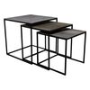 HSM Collection 3-tlg. Couchtisch-Set Fletcher Quadratisch
