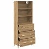 vidaXL Highboard Artisan-Eiche 69,5 x 32,5 x 180 cm Holzwerkstoff