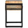 vidaXL Beistelltisch 35x35x50 cm Raues Massivholz Mango