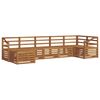 vidaXL Outdoor-Sofagarnitur 7 Stk. Natur