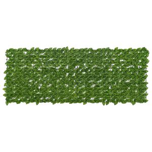 vidaXL Balkonsichtschutz mit Bl&auml;ttern Gr&uuml;n und Gelb 200 x 75 cm