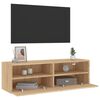 vidaXL TV-Wandschrank Sonoma-Eiche 100x30x30 cm Holzwerkstoff