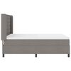 vidaXL Boxspringbett mit Matratze Taupe 140 x 190 cm Stoff