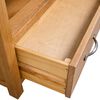 vidaXL TV-Schrank 90x35x48 cm Massivholz Eiche