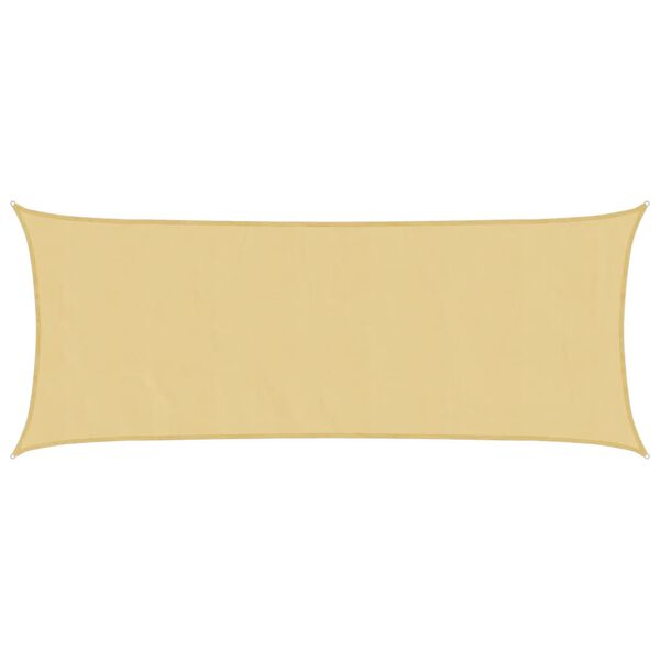 vidaXL Sonnensegel Sandfarbe 4,5x2 m 100% Polyester Oxford