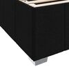 vidaXL Bettrahmen mit Matratze Schwarz 120 x 200 cm Stoff