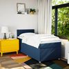 vidaXL Boxspringbett mit Matratze Blau 90x190 cm Stoff