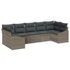 vidaXL Sofa Set 7 stk. Grau [Synthetisch]: Poly Rattan