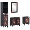 vidaXL Badezimmerschrank-Set 4 Stk. Massivholz Mango