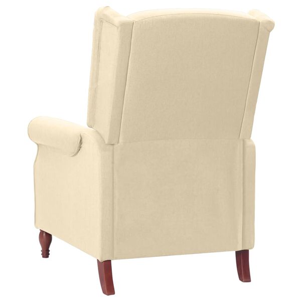 vidaXL Massagesessel Creme Stoff