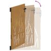 vidaXL Gartentor 85x150 cm Cortenstahl Gras-Design