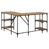 vidaXL Schreibtisch Artisan-Eiche 139 x 139 x 75 cm Holzwerkstoff
