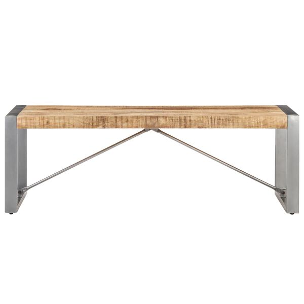 vidaXL Couchtisch 120x60x40 cm Raues Mangoholz