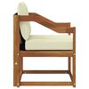 vidaXL Outdoor-Sofagarnitur Massives Akazienholz und Textilene
