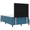 vidaXL Boxspringbett mit Matratze Dunkelblau 120 x 200 cm Samt