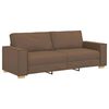 vidaXL Sofa 3 pcs Braun 220 x 80 x 84 cm Leinenmischgewebe