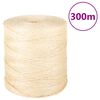 vidaXL Seil 100% Sisal 2 mm 300 m