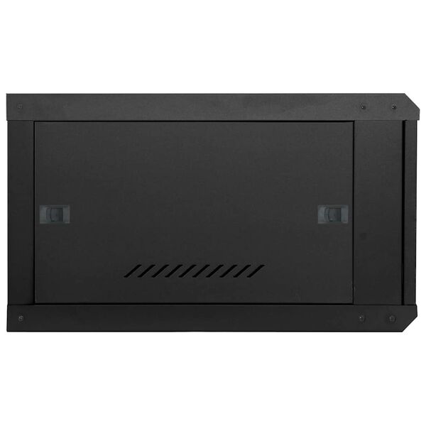 vidaXL Netzwerkschrank mit Speicher Schwarz 60 x 60 x 35 cm Stahl