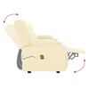 vidaXL 4-Sitzer Massagesessel mit Getränkehalter Creme Kunstleder