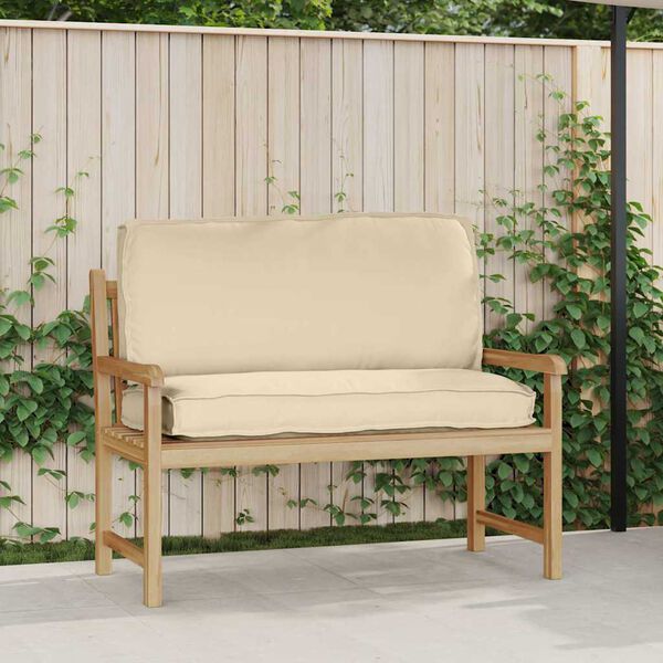 vidaXL Pallet-Kissen f&uuml;r Sitz / R&uuml;ckenlehne Beige 120 x 50 x 12 cm