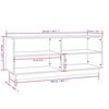 vidaXL Schuhregal 110x34x45 cm Massivholz Kiefer