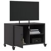 vidaXL TV-Schrank Schwarz 68x39x43,5 cm Stahl