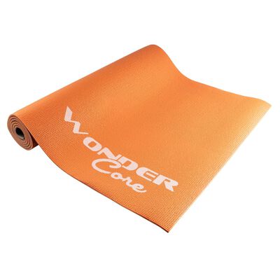 Wonder Core Yogamatte 170x60x0,6 cm Orange und Grau