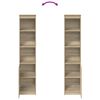 vidaXL Highboard Sonoma-Eiche 37,5x35x180 cm Holzwerkstoff