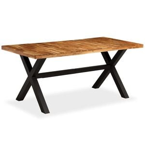 vidaXL Esstisch Massivholz Akazie und Mango 180x90x76 cm