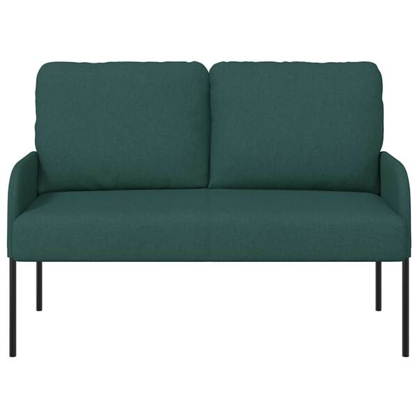 vidaXL Sofas mit Kissen 110cm Dunkelgr&uuml;n Sperrholz